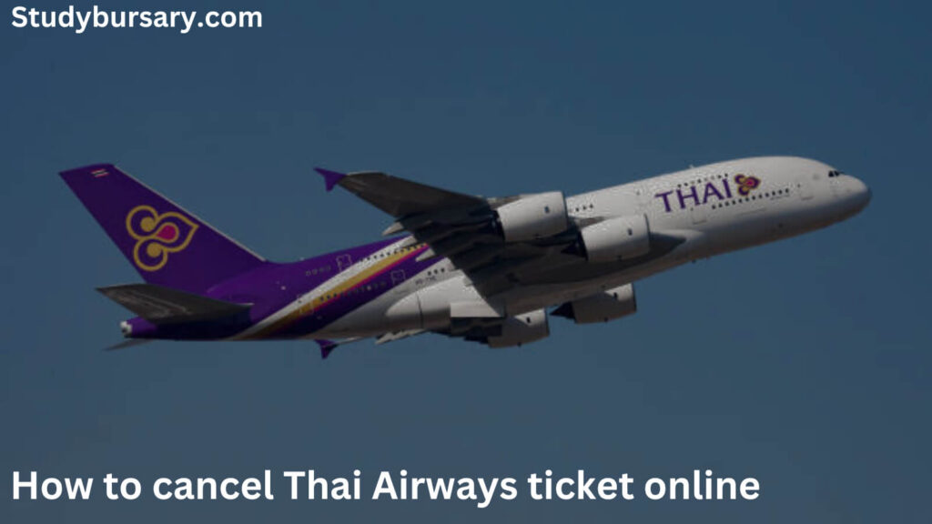 How to cancel Thai Airways ticket online