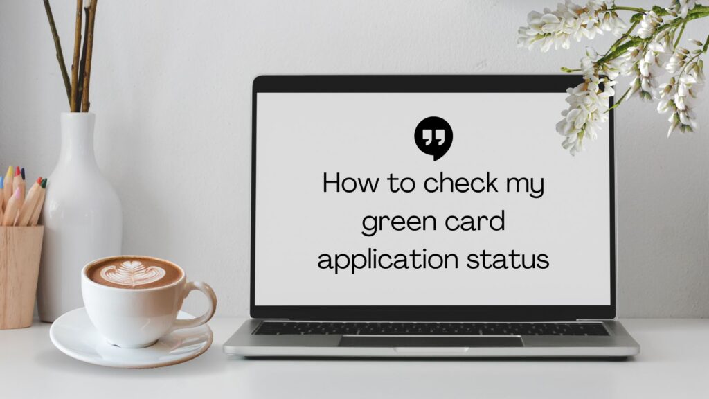 how to check my green card application status