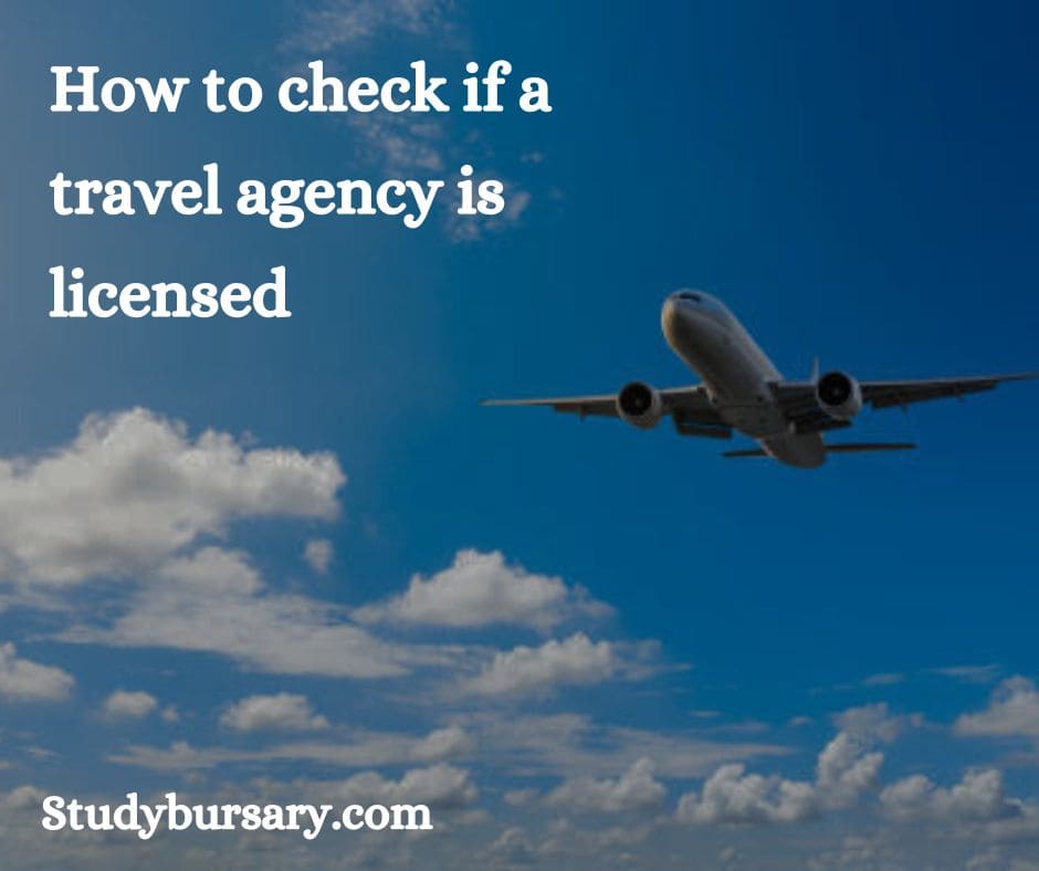 How to check if a travel agency is licensed