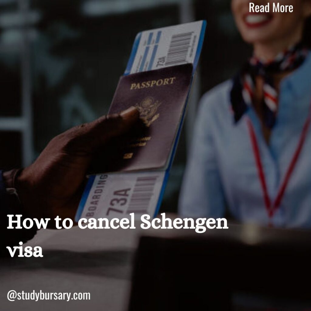 how to cancel Schengen visa